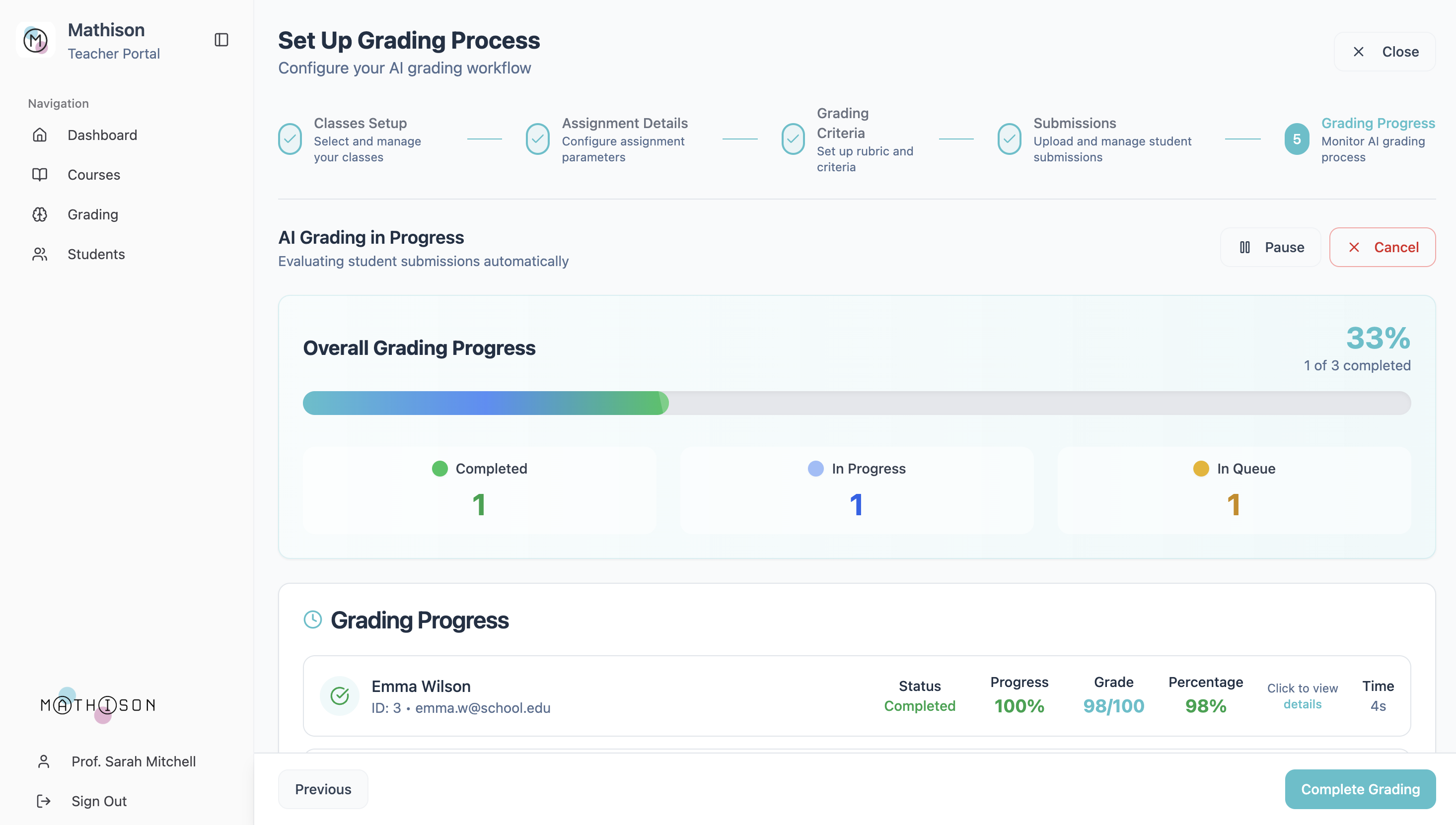 Grading Process